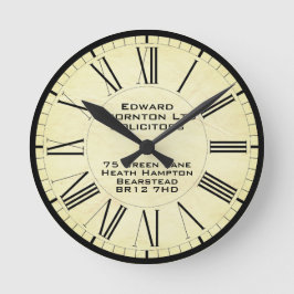 Company or Business Office Runde Wanduhr