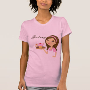 Company T - Shirt Bäckerei Brünett Baker Cup Cakes