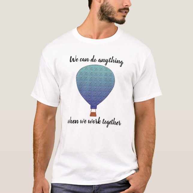Company Team Gebäude Group Volunteer Air Ballon T-Shirt (Vorderseite)