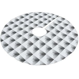 Compartment Design in Grey. Polyester Weihnachtsbaumdecke