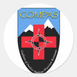 COMPAS-Rundkleber Runder Aufkleber