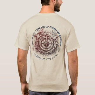 Compass Adventure Explorer T Shirt Tee Casual Wear