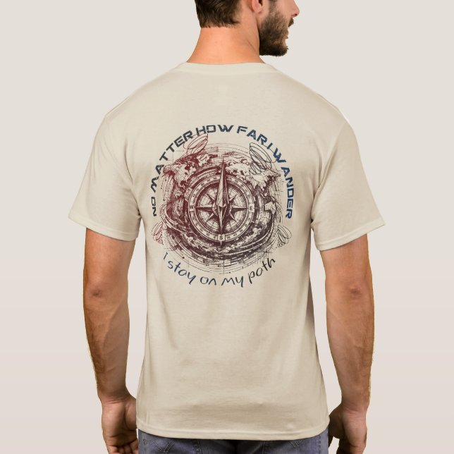 Compass Adventure Explorer T Shirt Tee Casual Wear (Rückseite)