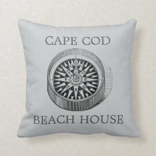 Compass Cape Cod Beach House Kissen