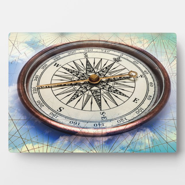 Compass Clouds Fotoplatte (Vorderseite)