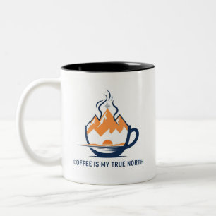 Compass Coffee – True North Abenteuer Zweifarbige Tasse