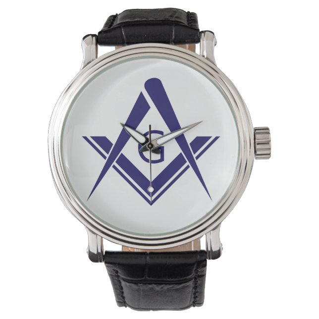Compass-Freemason-Zunft Mason-Organisationszeichen Armbanduhr (Vorderseite)