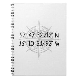 Compass GPS Zuhause-Koordinaten Notizblock