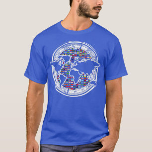 Compass International Travel World Map World F T-Shirt