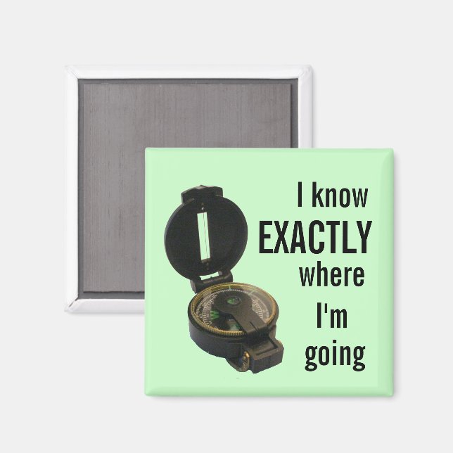 Compass Magnet (Vorderseite/Rückseite)