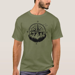 Compass Mountain Forest, Adventure T-Shirt