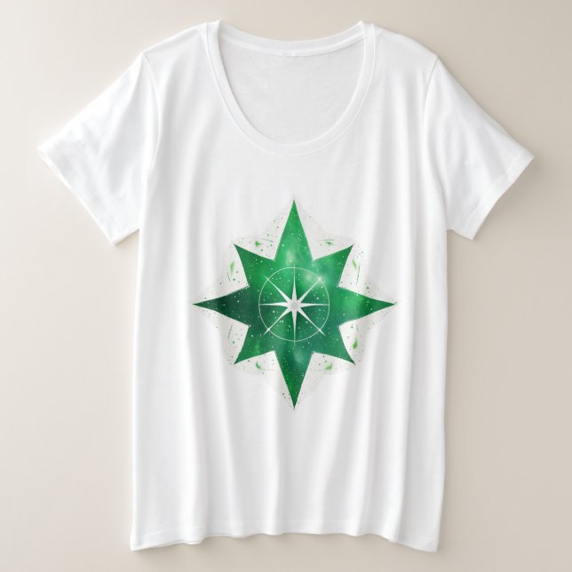 "Compass Rose Adventure Tee" Große Größe T-Shirt (Design vorne)
