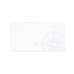 Compass-Rose Leeradresse Adressaufkleber