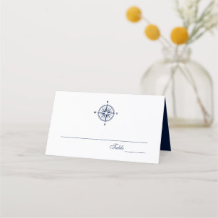 Compass Rose Nautical Wedding Platzkarte