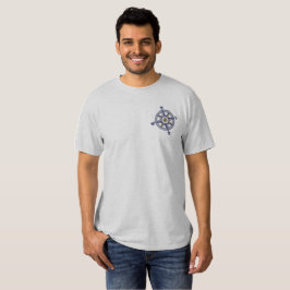 Compass Rose Sailing Besticktes T-Shirt