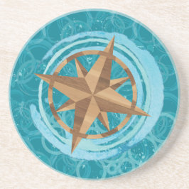 Compass Rose Sandstone Untersetzer