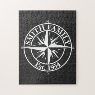 Compass Star Monogramm personalisierbares Emblem