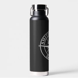 Compass Star Monogramm personalisierbares Emblem Trinkflasche