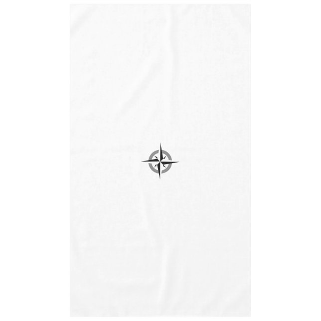 Compass White Tableclout Tischdecke (Vorderseite)