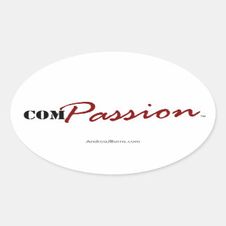 ComPASSION (Aufkleber) Ovaler Aufkleber