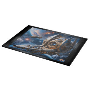 Compellione Galactic Cruiser Al Art von Xzendor7 Schneidebrett