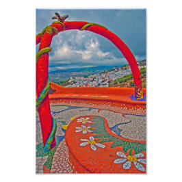 Competa Costa Del Sol Andalucia Spanien Fotodruck