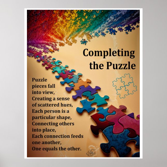 Compléter le Puzzle Poster Wall Art (Devant)