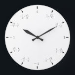 Complex Math Clock Große Wanduhr<br><div class="desc">clock with complex values along the unit circle</div>
