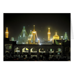 Complexe du sanctuaire de l'Imam Reza la nuit, Mac