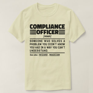 Compliance Officer Noun Fuuny Gegenwart Cooler Vat T-Shirt