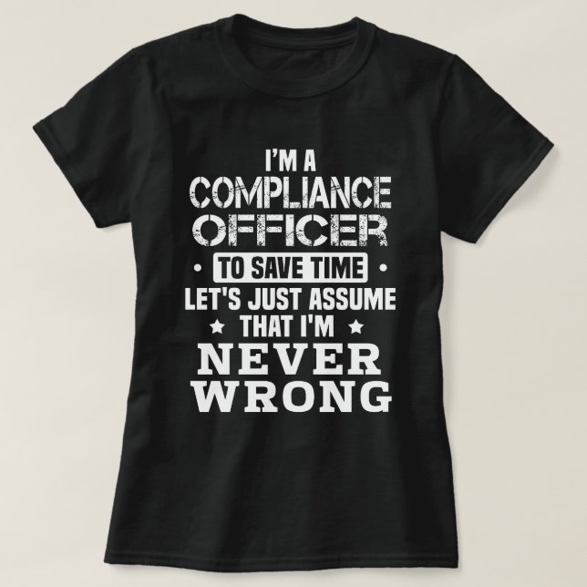 Compliance Officer T-Shirt (Design vorne)