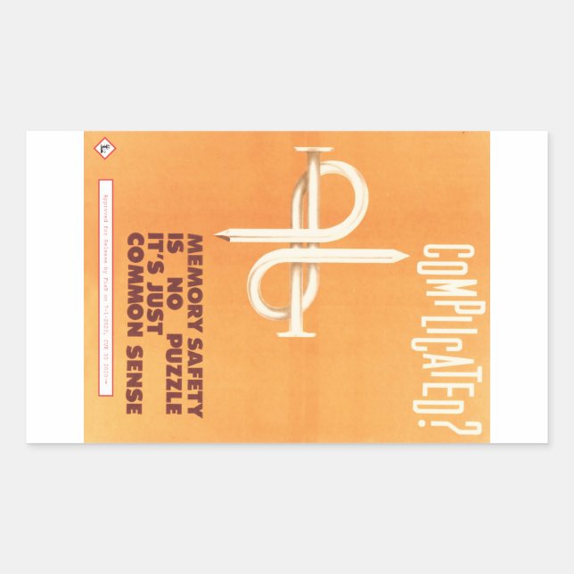 Compliqué ? autocollant (Devant)