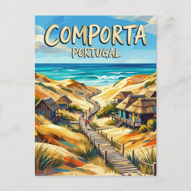 Comporta Portugal Postkarte (Vorderseite)