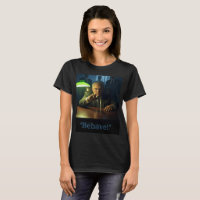 Comportement du patron femmes noir T-shirt