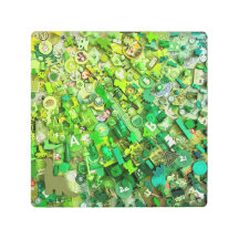 Composants de jeu de carte verte
