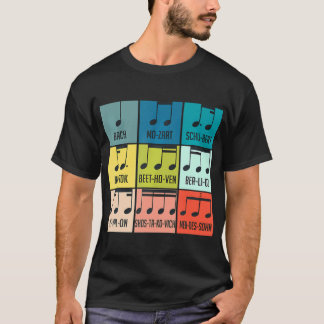 Composer für klassische Musiksendungen T-Shirt