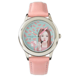 Composez la montre de bracelet en cuir de Jennie