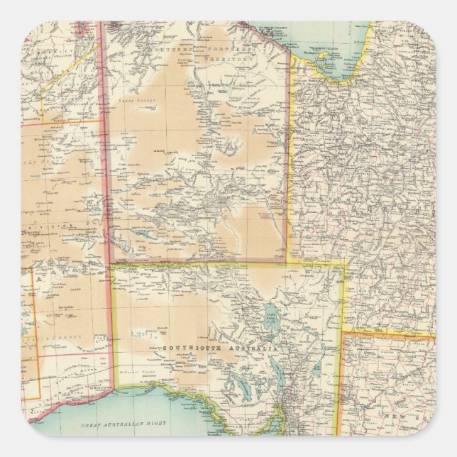 Composite Australia Quadratischer Aufkleber (Vorderseite)