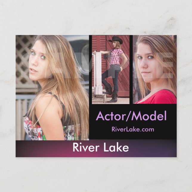 Composite Cards mit Headshot - Headshots Postkarte (Vorderseite)