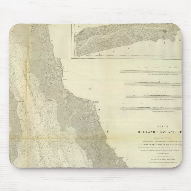 Composite Delaware Bay, Fluss Mousepad (Vorne)