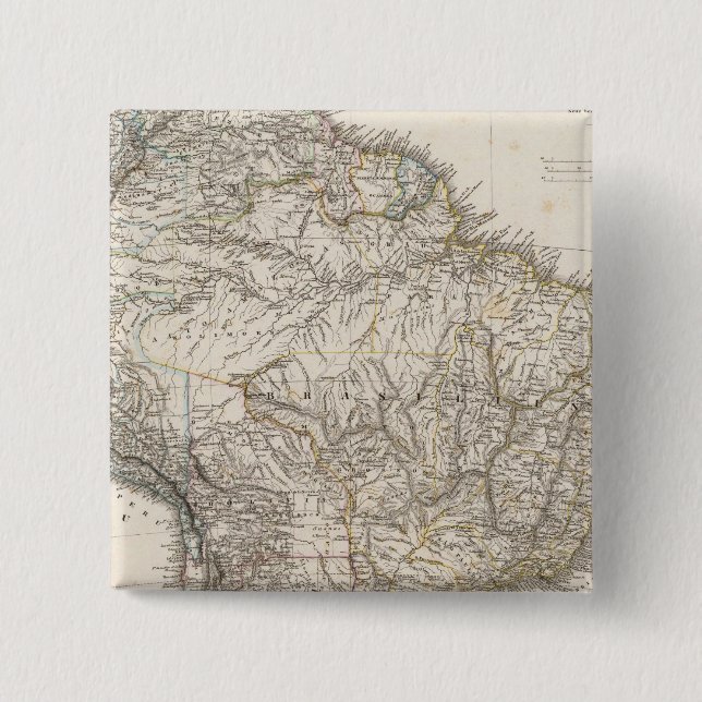 Composite Map of South America Button (Vorderseite)