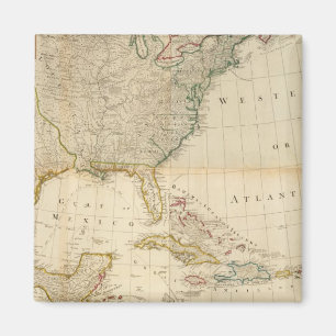 Composite North America Handkarte Magnet