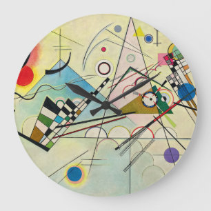 Composition 8, 1923 by Wassily Kandinsky Große Wanduhr