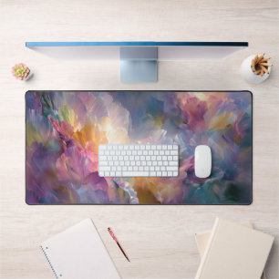 Composition florale pastel abstraite lumineuse