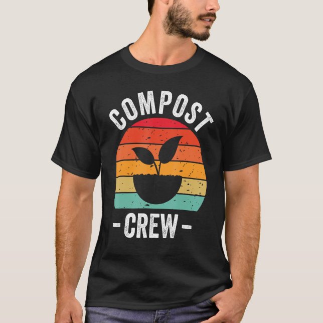 Compost Crew Experte Composter Composting Worms Lo T-Shirt (Vorderseite)