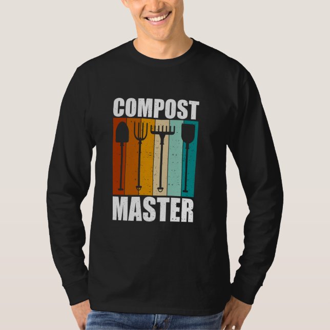 Compost Master Bio Gartenenthusiasten T-Shirt (Vorderseite)
