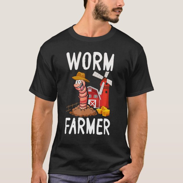 Compost Worm Farmer Expert Composter Composting Wo T-Shirt (Vorderseite)