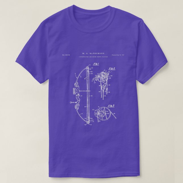 Compound Bow Patent Archery T-Shirt (Design vorne)