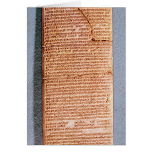 Comprimé rapportant les sacrifices de rituel