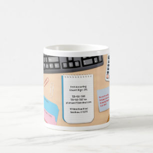 Comptabilité Bureau Arrière - plan Mug